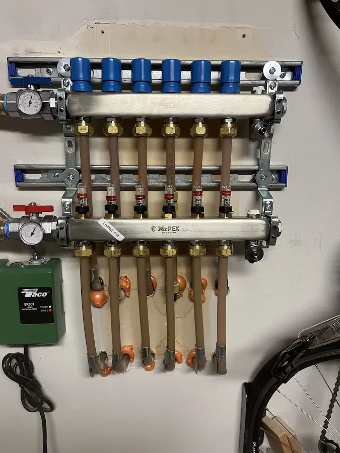 Plumber performing Gas Leak Detection at a residential property in Lucerne Valley